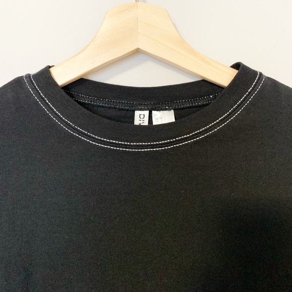 H&M Divided Oversize Black Unisex T-shirt - SM - Picture 2 of 6